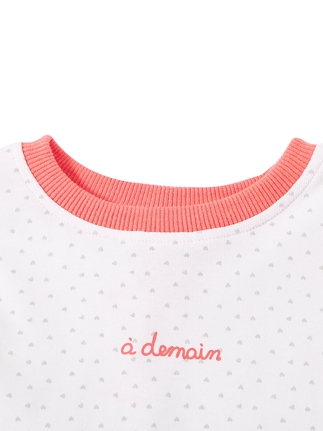 All Over Mini Heart Set - Winter white